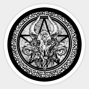 Occult Pentagram Faust Portal Being Necromancer Cthulu Sticker